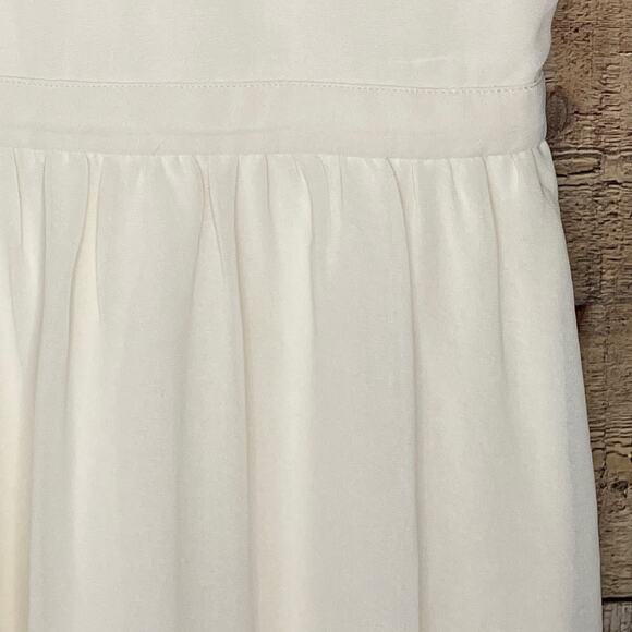 Lola's Collection Sleeveless Dress Bright Floral Embroidery Ivory Size Medium - Picture 7 of 12